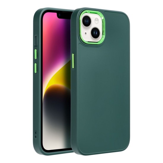 Frame Back Case priekš Apple iPhone 16e - Zaļš - matēts silikona aizmugures apvalks / bampers-vāciņš
