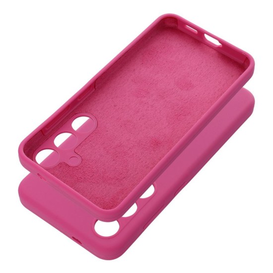 OEM Silicone Back Case (Microfiber Soft Touch) priekš Samsung Galaxy A16 4G A165 / A16 5G A166 - Sārts - matēts silikona aizmugures apvalks