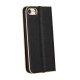 Luna Book Gold Case priekš Samsung Galaxy A05s A057G - Melns - sāniski atverams maciņš ar magnētu un stendu