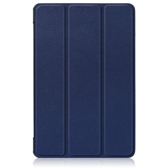 Tri-fold Stand PU Smart Auto Wake/Sleep Leather Case priekš Xiaomi Pad 7 / 7 Pro - Tumši Zils - sāniski atverams maciņš ar stendu
