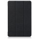 Tri-fold Stand PU Smart Auto Wake/Sleep Leather Case priekš Xiaomi Pad 7 / 7 Pro - Melns - sāniski atverams maciņš ar stendu
