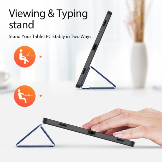 Dux Ducis Domo series priekš Xiaomi Redmi Pad 7 / 7 Pro - Tumši Zils - sāniski atverams maciņš ar magnētu un stendu
