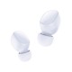 3MK FlowBuds Bluetooth 5.3 Wireless Earphones with Microphone Universālas Bezvadu Austiņas - Baltas
