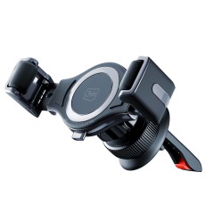 3MK Memo Hug Air Vent Car Mount Holder with Puller Clip 4.5 - 6.7 inch - Melns - Universāls stiprinājums turētājs auto ventilācijas režģa