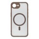 Full Matte MagSafe Back Case priekš Apple iPhone 16e - Brūns - matēts silikona-plastikāta aizmugures apvalks / bampers-vāciņš