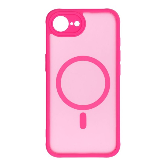 Full Matte MagSafe Back Case priekš Apple iPhone 16e - Sārts - matēts silikona-plastikāta aizmugures apvalks / bampers-vāciņš