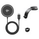 Duzzona V4 Dashboard Phone Holder with Magnetic Wireless Charger 15W (Compatible with MagSafe and Qi2 charging) - Melns - Stiprinājums turētājs auto paneļa ar iebūvētu bezvadu lādētāju