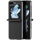 Dux Ducis Bril Case priekš Samsung Galaxy Flip7 5G - Melns - mākslīgās ādas aizmugures apvalks / vāciņš