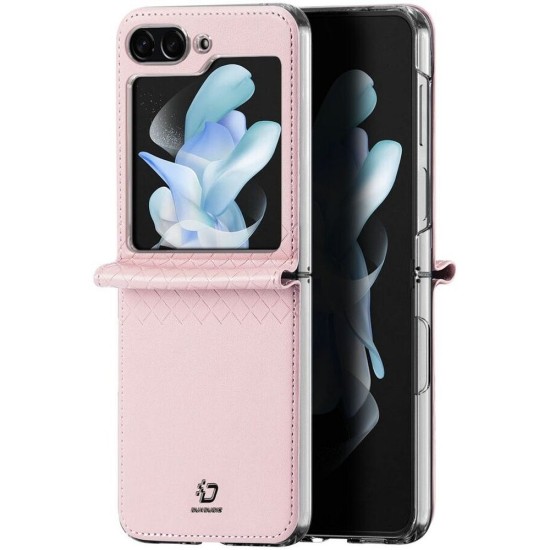 Dux Ducis Bril Case priekš Samsung Galaxy Flip7 5G - Rozā - mākslīgās ādas aizmugures apvalks / vāciņš