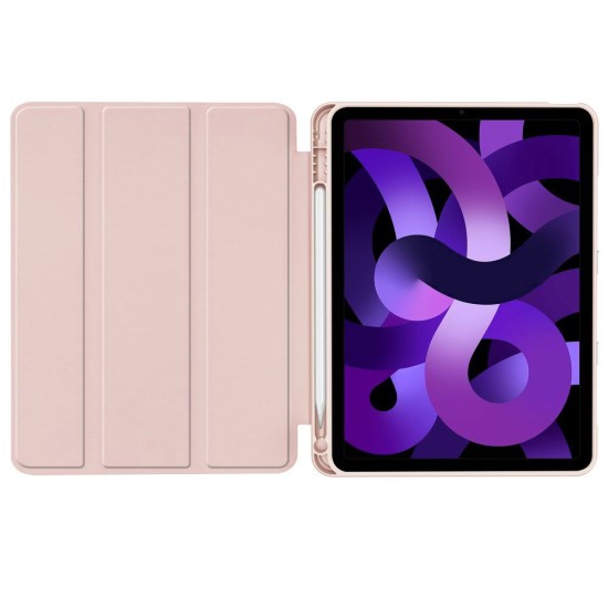 Tech-Protect SC Pen Book Case priekš Apple iPad Pro 11 (2018) / Air 4 (2020) / Air 5 (2022) / Air 11 (2024 / 2025) - Rozā - sāniski atverams maciņš ar stendu