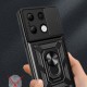 Tech-Protect Camshield Pro Back Case priekš Xiaomi Poco X7 Pro - Melns - triecienizturīgs silikona-plastikāta aizmugures apvalks ar gredzenu / bampers-vāciņš
