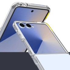 Tech-Protect Flexair Hybrid Back Case priekš Samsung Galaxy Flip7 5G - Caurspīdīgs - silikona-plastikāta aizmugures apvalks