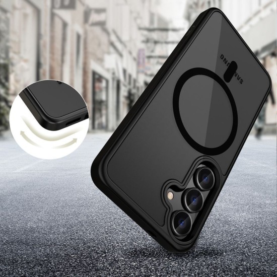 Tech-Protect Magmat Magsafe Back Case priekš OnePlus Nord 4 - Melns - silikona aizmugures apvalks / bampers-vāciņš
