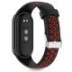 Tech-Protect Iconband Air priekš Xiaomi Mi Smart Band 8 / 9 / 10 - Melns / Sarkans - silikona siksniņa viedpulksteņiem