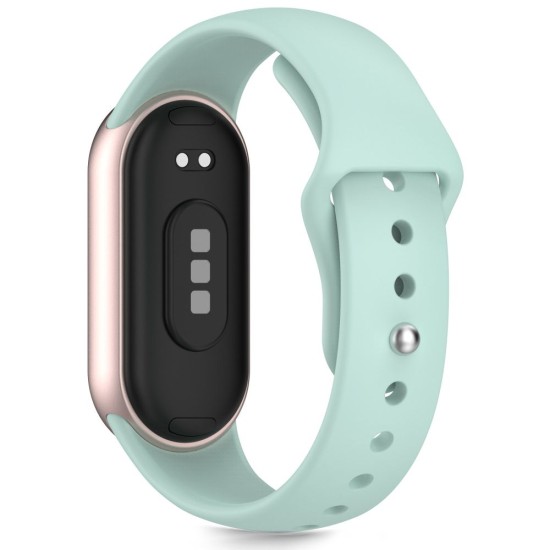 Tech-Protect Iconband Pure priekš Xiaomi Mi Smart Band 8 / 9 / 10 - Tirkīzs - silikona siksniņa viedpulksteņiem