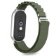 Tech-Protect Nylon Pro priekš Xiaomi Mi Smart Band 8 / 9 / 10 - Tumši Zaļš - neilona siksniņa viedpulksteņiem
