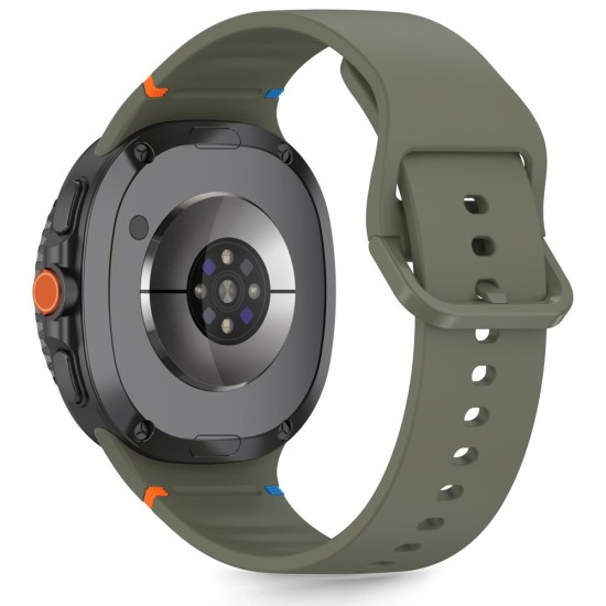 Tech-Protect Silicone Strap priekš Samsung Galaxy Watch 8 (40 / 44mm) / Classic (46mm) - Haki - silikona siksniņas (jostas) priekš pulksteņiem