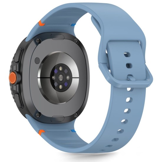 Tech-Protect Silicone Strap priekš Samsung Galaxy Watch 8 (40 / 44mm) / Classic (46mm) - Gaiši Zils - silikona siksniņas (jostas) priekš pulksteņiem