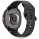 Tech-Protect Silicone Strap priekš Samsung Galaxy Watch 8 (40 / 44mm) / Classic (46mm) - Melns - silikona siksniņas (jostas) priekš pulksteņiem
