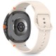 Tech-Protect Silicone Strap priekš Samsung Galaxy Watch 8 (40 / 44mm) / Classic (46mm) - Bēšs - silikona siksniņas (jostas) priekš pulksteņiem