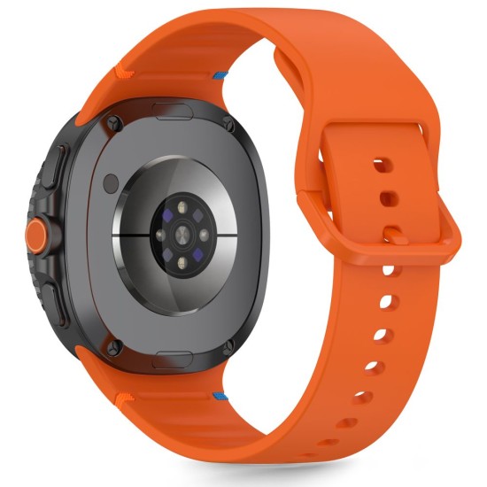Tech-Protect Silicone Strap priekš Samsung Galaxy Watch 8 (40 / 44mm) / Classic (46mm) - Oranžš - silikona siksniņas (jostas) priekš pulksteņiem