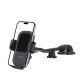 Tech-Protect V8 Universal Long Arm Air Vent / Dashboard Car Holder - Melns - Universāls stiprinājums turētājs auto ventilācijas režģa vai paneļa