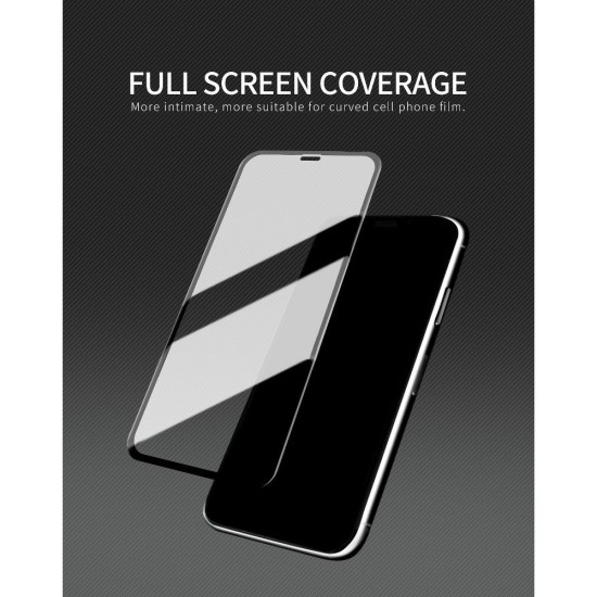 X-One 2.5D Full Glue Extra Strong Crystal Clear Tempered Glass Screen Protector priekš Apple iPhone 16 Pro Max - Melns - Ekrāna Aizsargstikls / Bruņota Stikla Aizsargplēve
