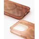 iDeal of Sweden Glitter Glow Back Case with MagSafe priekš Apple iPhone 16 Pro - Mocha Mousse - silikona-plastikāta aizmugures apvalks / bampers-vāciņš