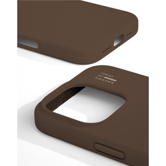 iDeal of Sweden Silicone Back Case priekš Apple iPhone 16 Pro - Mocha Mousse - silikona aizmugures apvalks / bampers-vāciņš