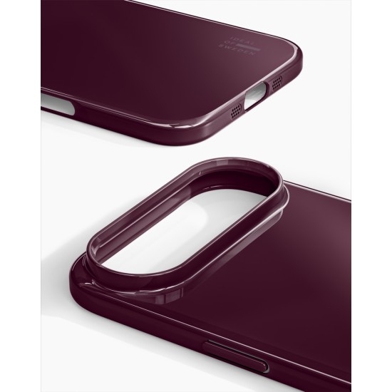 iDeal of Sweden Slim Back Case with MagSafe priekš Apple iPhone 17 Air - Glossy Cherry - silikona aizmugures apvalks / bampers-vāciņš