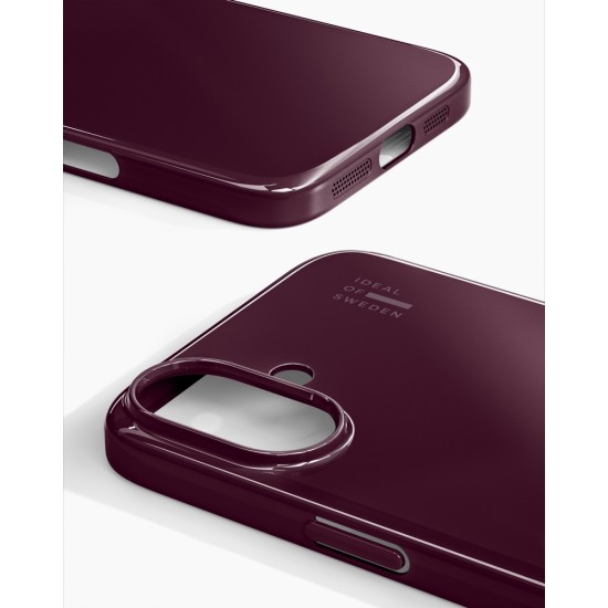 iDeal of Sweden Slim Back Case with MagSafe priekš Apple iPhone 17 - Glossy Cherry - silikona aizmugures apvalks / bampers-vāciņš