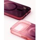 iDeal of Sweden Glitter Glow Back Case with MagSafe priekš Apple iPhone 17 Pro - Cherry Lacquer - silikona-plastikāta aizmugures apvalks / bampers-vāciņš