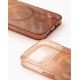 iDeal of Sweden Glitter Glow Back Case with MagSafe priekš Apple iPhone 17 Pro - Mocha Mousse - silikona-plastikāta aizmugures apvalks / bampers-vāciņš