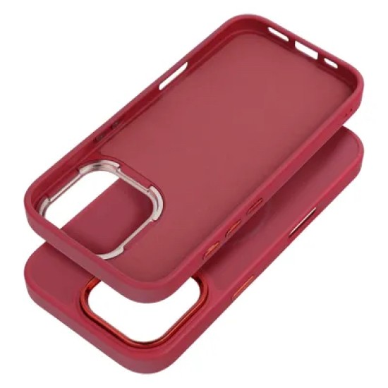 Frame MagSafe Back Case priekš Apple iPhone 15 - Sārts - matēts silikona aizmugures apvalks / bampers-vāciņš