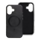 Gentleman MagSafe Back Case priekš Apple iPhone 16 Pro - Melns - mākslīgās ādas aizmugures apvalks / bampers-vāciņš