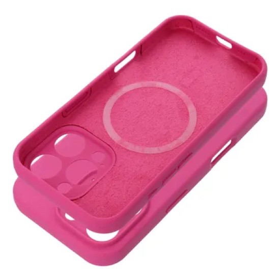 OEM Silicone Back Case with MagSafe (Microfiber Soft Touch) priekš Apple iPhone 16 Pro Max - Sārts - matēts silikona aizmugures apvalks