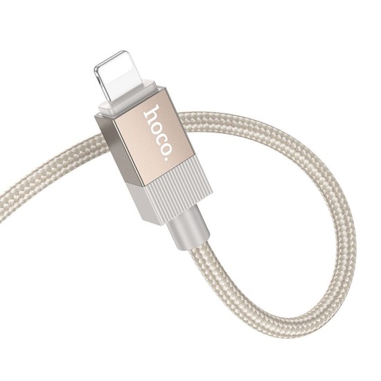 Hoco UPA32A 3.5mm Male to Lightning Stereo Aux Audio cable (length: 1M) - Zelts - audio vads kabelis