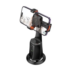 Hoco 360 degree Phone Holder with Gimbal Auto Face Tracking (4.5 - 7.0 inch) - Melns - viedtālruņu statīvs / stabilizators