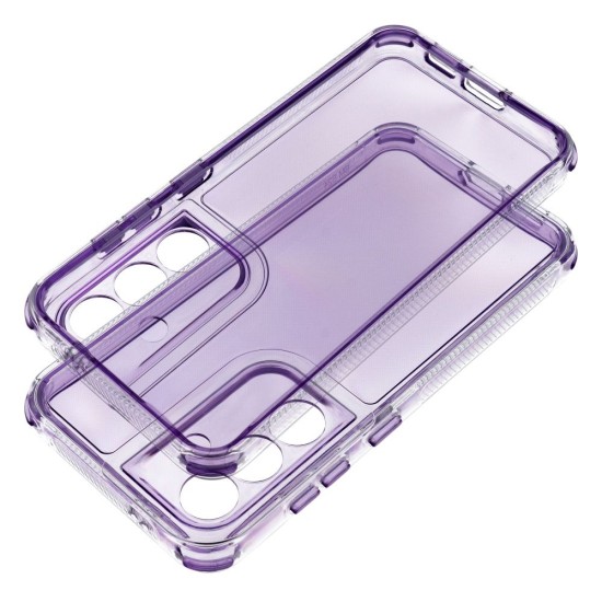 Matrix Clear Back Case priekš Samsung Galaxy S25 FE 5G S731 - Violets - silikona aizmugures apvalks / bampers-vāciņš