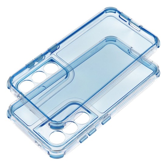 Matrix Clear Back Case priekš Samsung Galaxy S25 FE 5G S731 - Gaiši Zils - silikona aizmugures apvalks / bampers-vāciņš