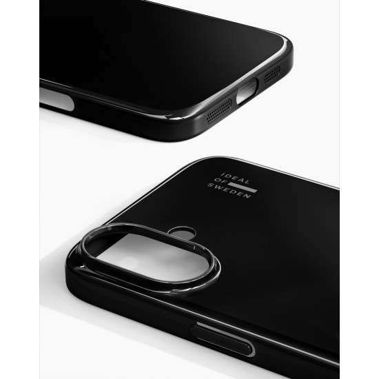 iDeal of Sweden Slim Back Case with MagSafe priekš Apple iPhone 17 - Glossy Black - silikona aizmugures apvalks / bampers-vāciņš