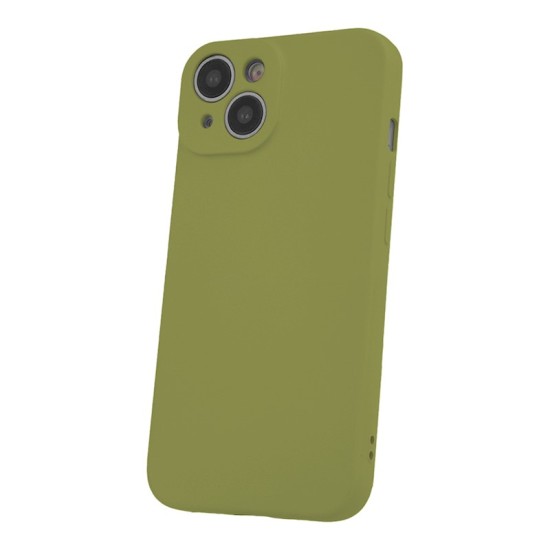OEM Silicone Back Case (Microfiber Soft Touch) priekš Apple iPhone 17 - Olīvu - matēts silikona aizmugures apvalks