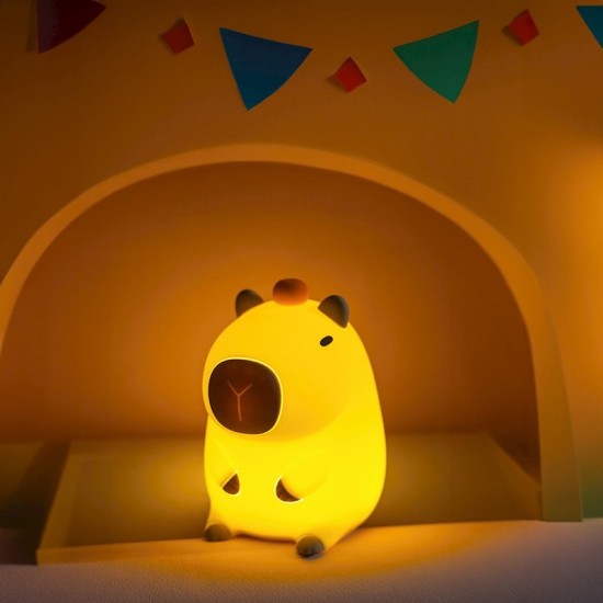 Light Friendly Capybara 3D LED Night Lamp 14cm - Kapibara - LED lampa