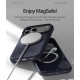 Mercury Pure Silicone Case (Microfiber Soft Touch) with MagSafe priekš Apple iPhone 17 Pro - Tumši Zils - matēts silikona aizmugures apvalks (bampers vāciņš)