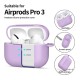 Tech-Protect Silicone Hook Case priekš Apple Airpods Pro 3 - Violets - silikona apvalks bezvadu austiņu lādēšanas ierīcei ar karabīni