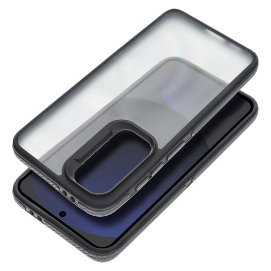 Neo Back Case priekš Samsung Galaxy A17 4G A175 / A17 5G A176 - Caurspīdīgs / Melns - silikona-plastikāta aizmugures apvalks / bampers-vāciņš