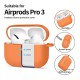 Tech-Protect Silicone Hook Case priekš Apple Airpods Pro 3 - Oranžs - silikona apvalks bezvadu austiņu lādēšanas ierīcei ar karabīni