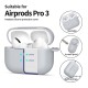Tech-Protect Silicone Hook Case priekš Apple Airpods Pro 3 - Pelēks - silikona apvalks bezvadu austiņu lādēšanas ierīcei ar karabīni