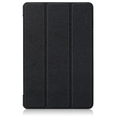 Tri-fold Stand PU Smart Auto Wake/Sleep Leather Case priekš Xiaomi Redmi Pad Pro 12.1 - Melns - sāniski atverams maciņš ar stendu