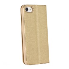 Luna Book Gold Case priekš Xiaomi Redmi 15 (171,08mm) - Zelts - sāniski atverams maciņš ar magnētu un stendu